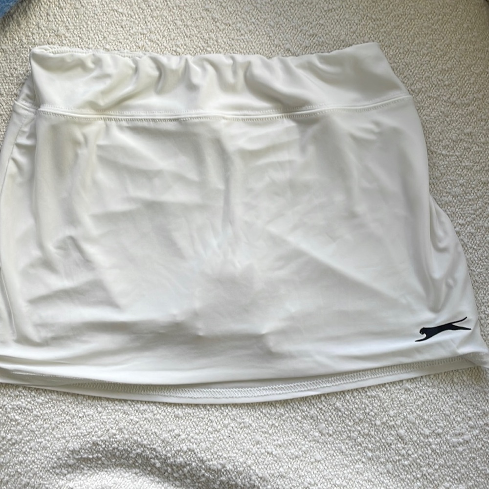white slazenger tennis skort